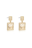 Repeated Square Dangle Earrings