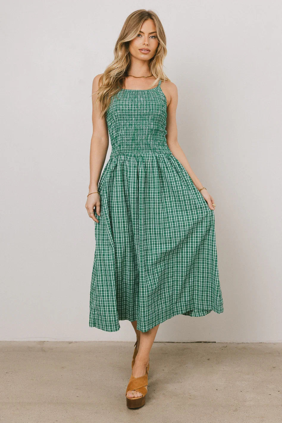 Reid Plaid Midi Dress FINAL SALE