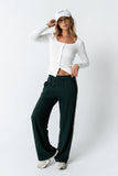 Avery Striped Pants in Green FINAL SALE