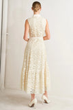 PURELY ROMANTIC LACE MIDI DRESS FINAL SALE