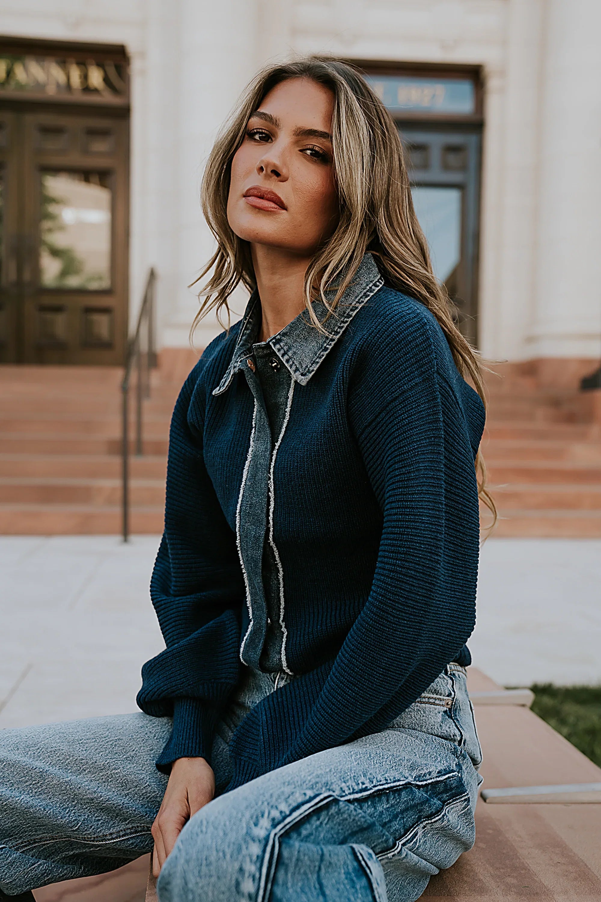 Joselyn Contrast Top FINAL SALE