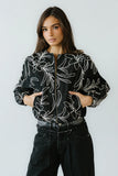 Sidney Embroidered Jacket in Faded Black