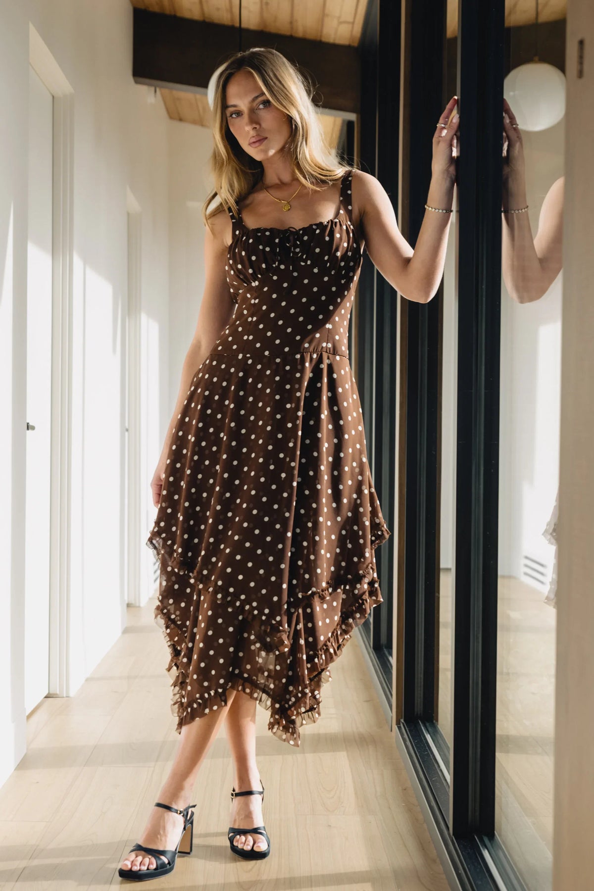 Katalina Polka Dot Maxi Dress
