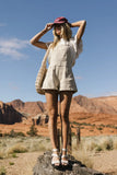 Fawn Shortalls in Ecru FINAL SALE
