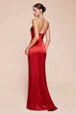 NICOLETTE GOWN STRAPLESS LUXE SATIN DRESS SCARF