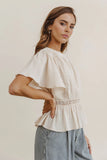 Gwen Textured Blouse FINAL SALE