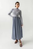 Zeda Midi Dress in Blue FINAL SALE