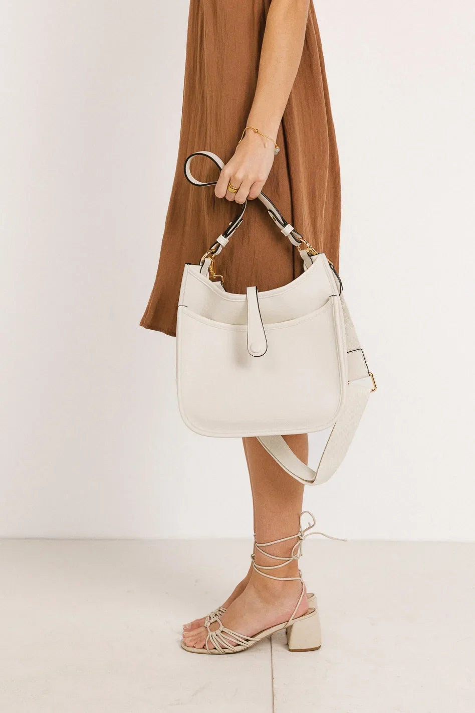 Quincy Crossbody Bag in Ivory FINAL SALE