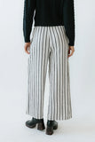 Lucy Striped Baggy Pants in Black