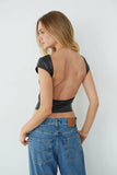 Ace Faux Leather Crop Top