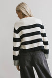 Helena Striped Sweater in Black FINAL SALE