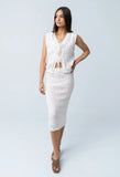 Joana Knit Vest in Ivory