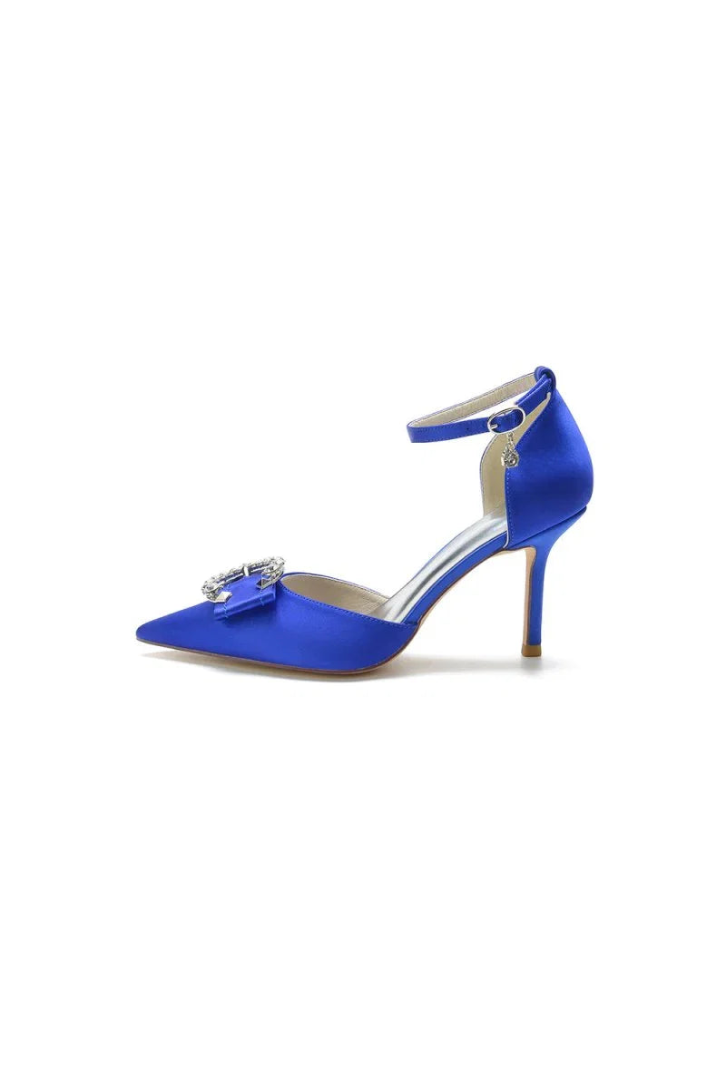 Buckle Strap Pointed Toe High Heels