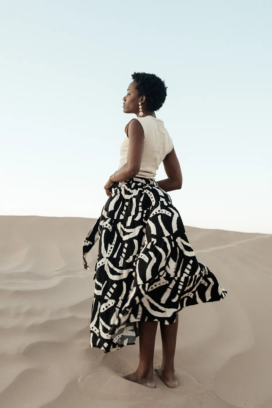 Noco Abstract Print Skirt FINAL SALE