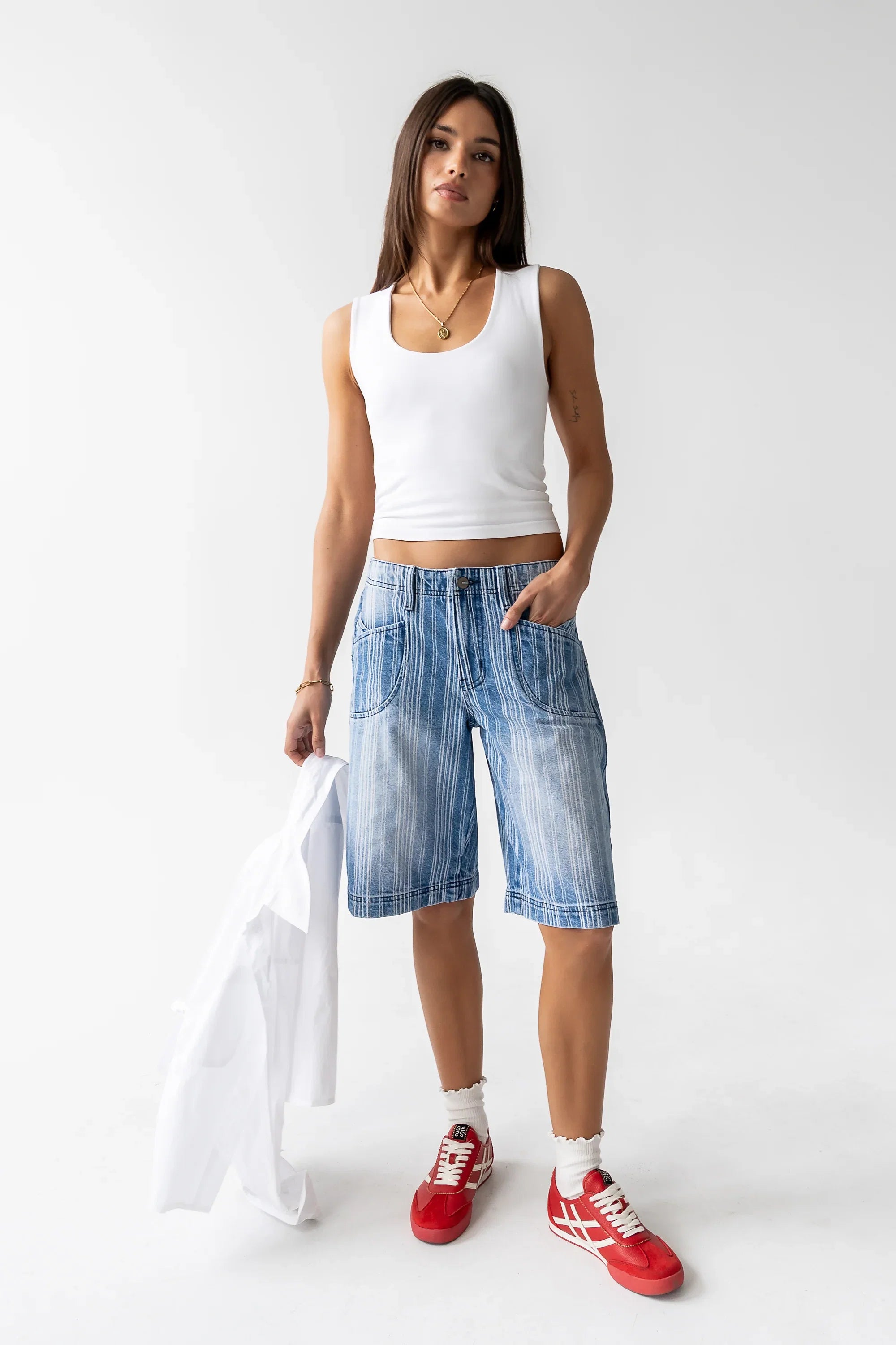 Franklin Striped Bermuda Shorts