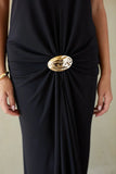 Nyx Plunging Halter Maxi Dress