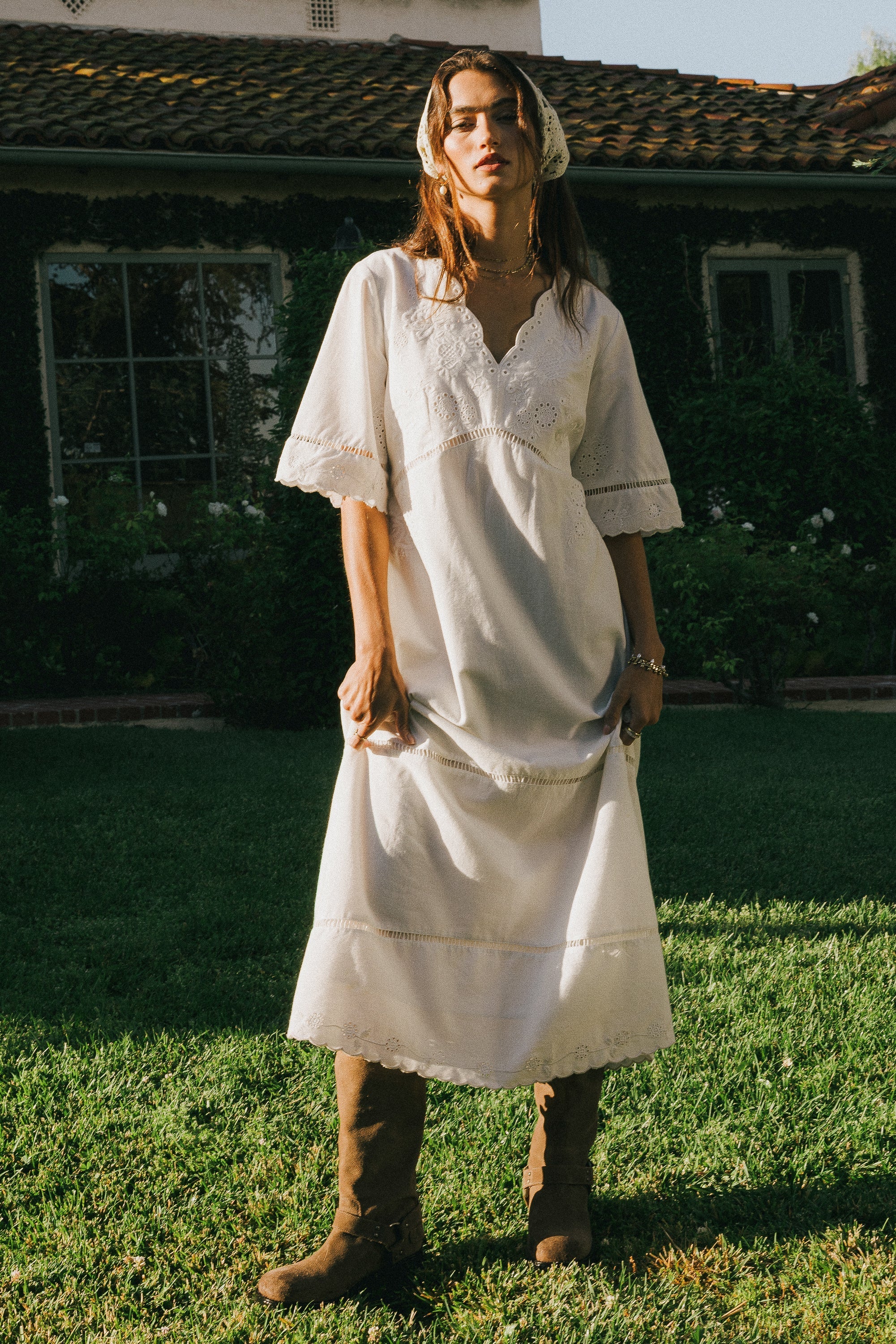 Paulina Embroidered Maxi Dress FINAL SALE