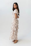 Oakley Ruffle Floral Maxi Dress
