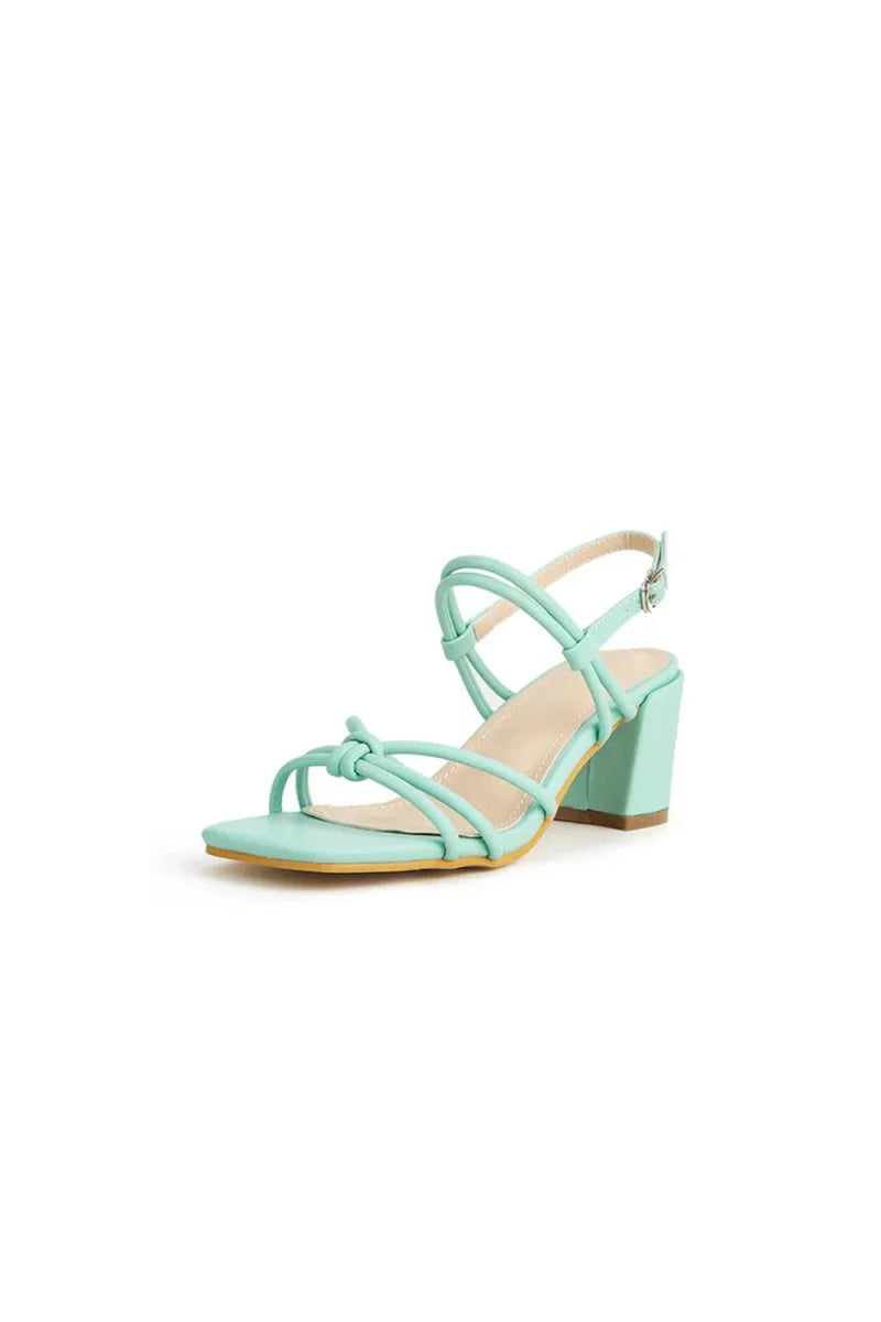 Outdoor Peep Toe Chunky Heel Shoes With Buckle