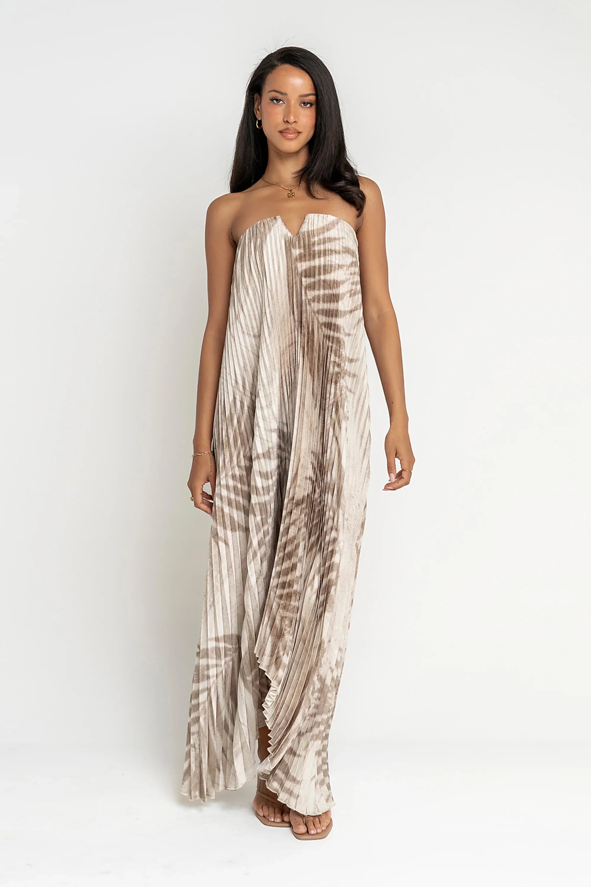 Brandie Accordion Maxi Dress