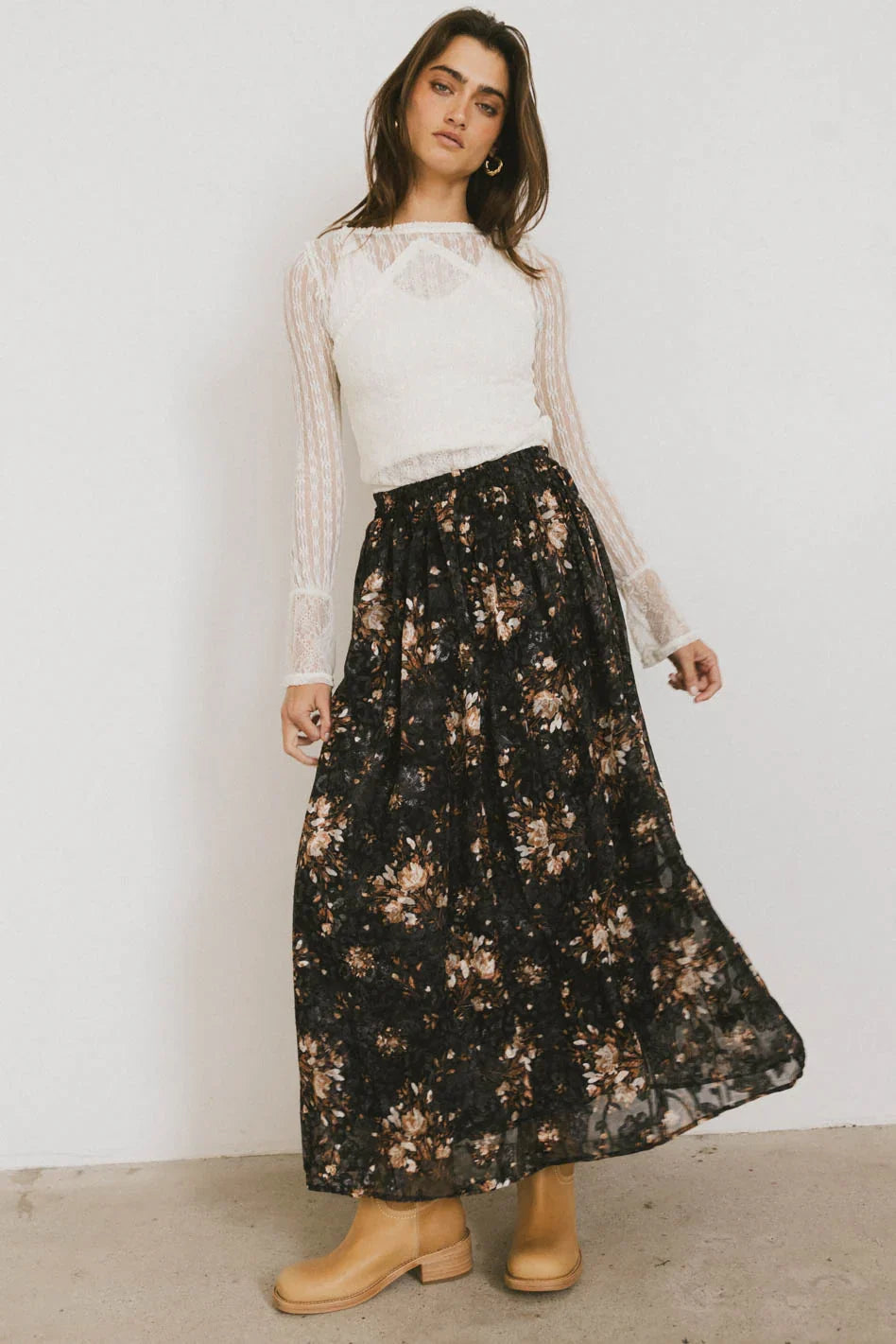 Llara Floral Maxi Skirt FINAL SALE