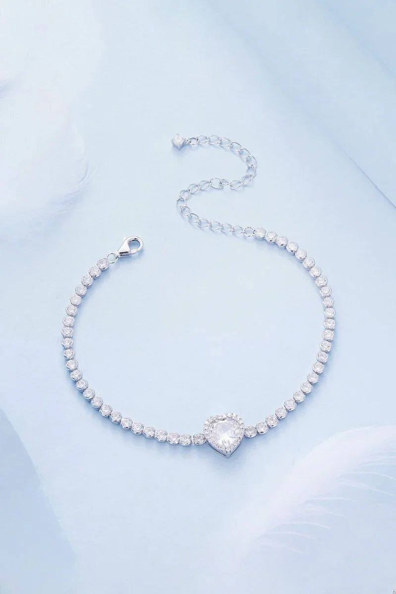 Sparkling Heart Bracelet
