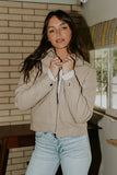 Juniper Collared Jacket in Taupe FINAL SALE