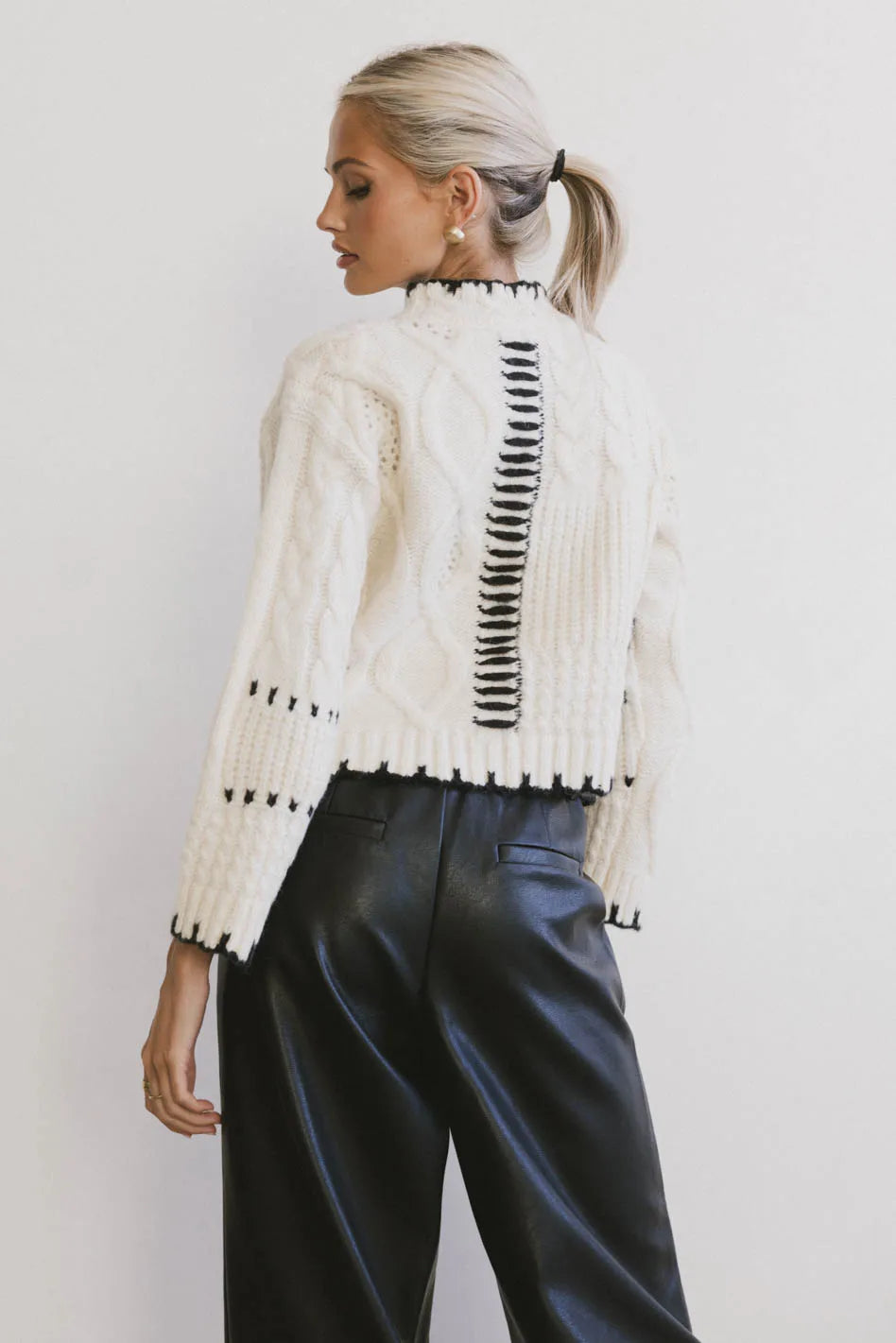 Cloe Cable Knit Sweater FINAL SALE