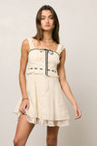Teddie Embroidered Mini Dress FINAL SALE