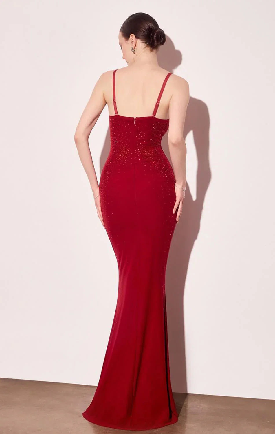 DESTINY MAXI DRESS HOT STONE FITTED DRESS