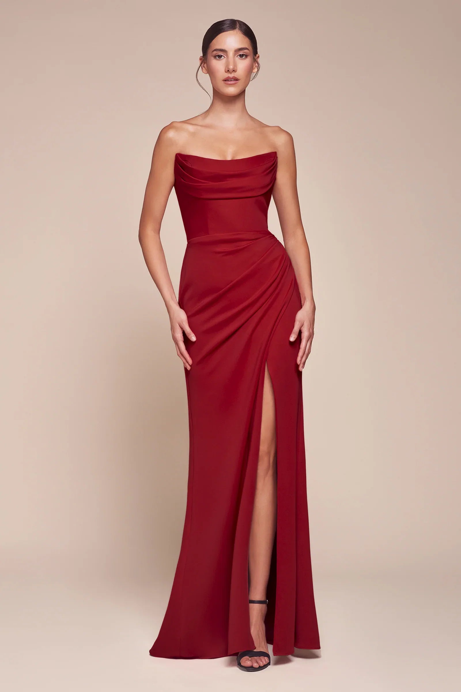 Johanna Gown Strapless Fitted Gown