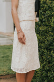 Justin Crochet Midi Skirt
