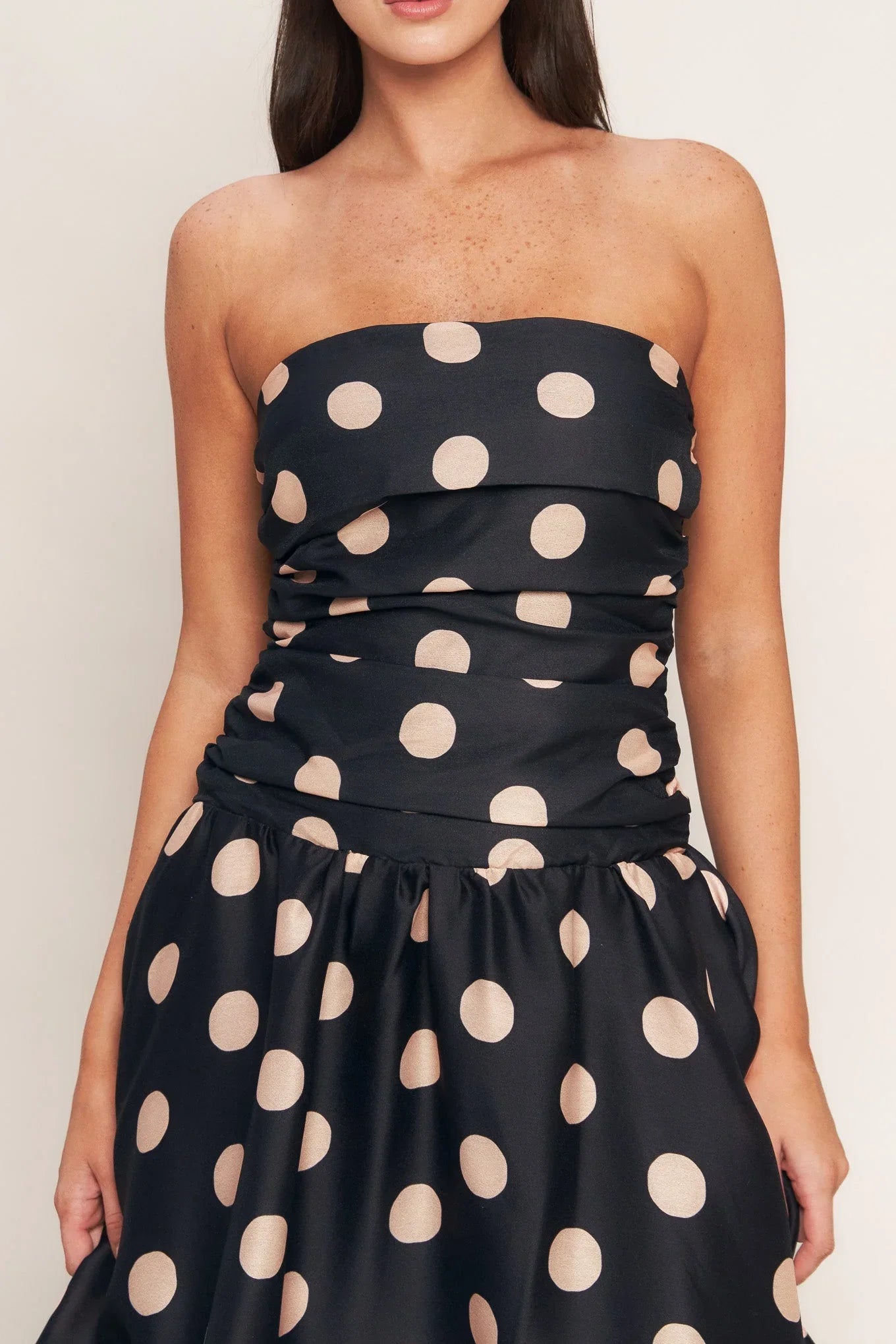 Size Medium SPOTLIGHT HOUR POLKA DOT MIDI DRESS FINAL SALE