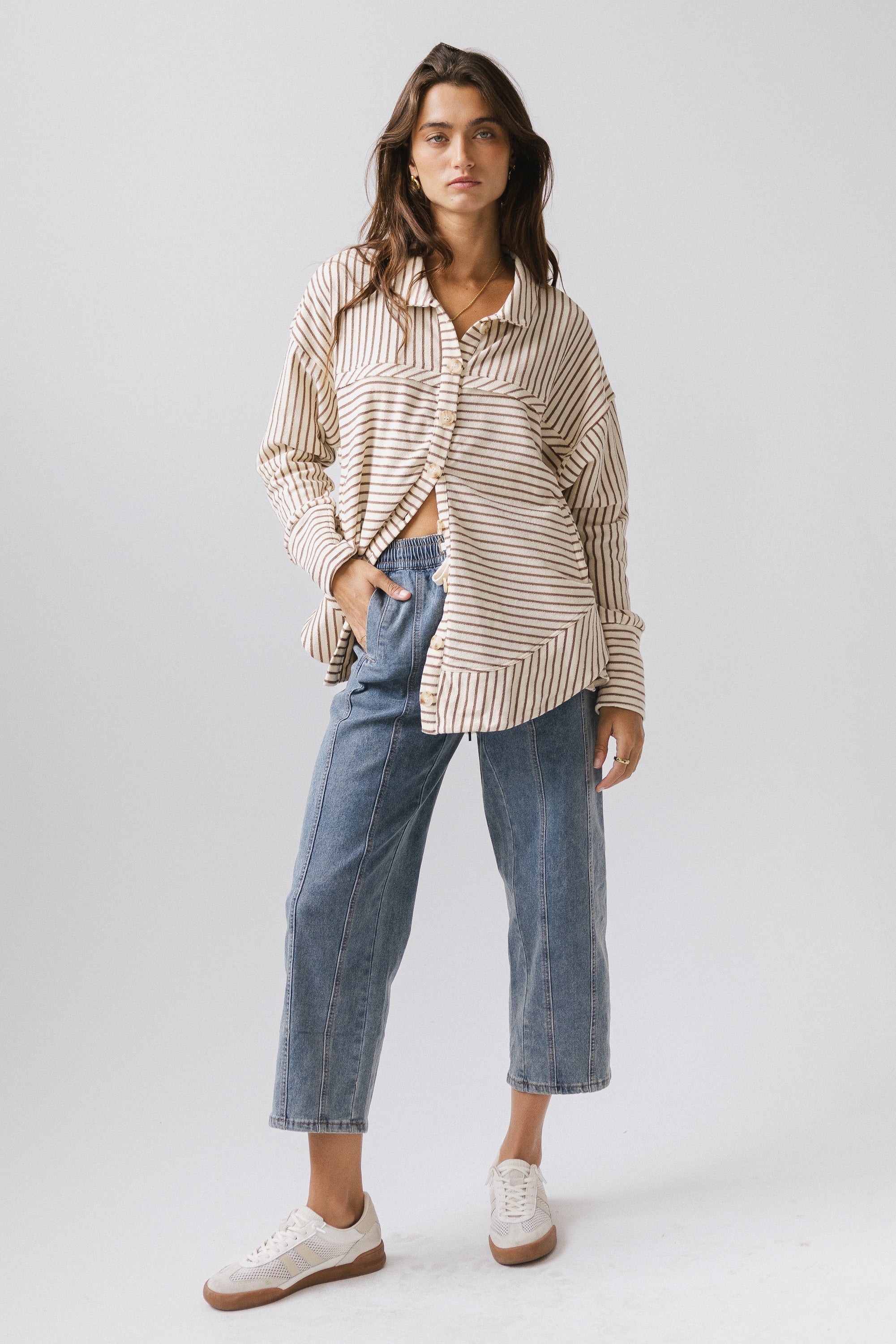 Ares Striped Button Up