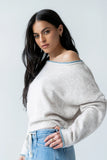 Kellie Contrast Sweater in Beige
