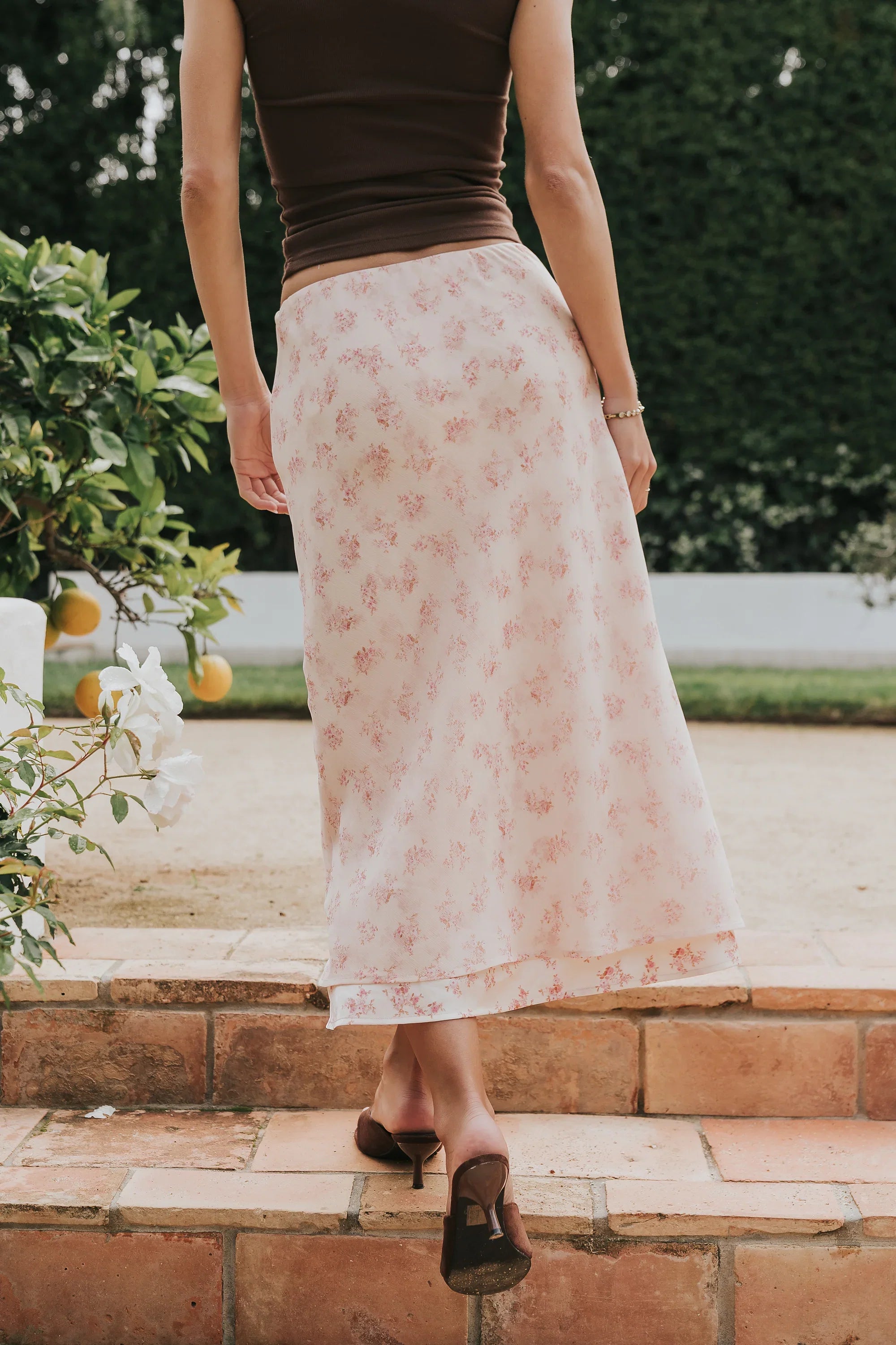 Emma Floral Midi Skirt