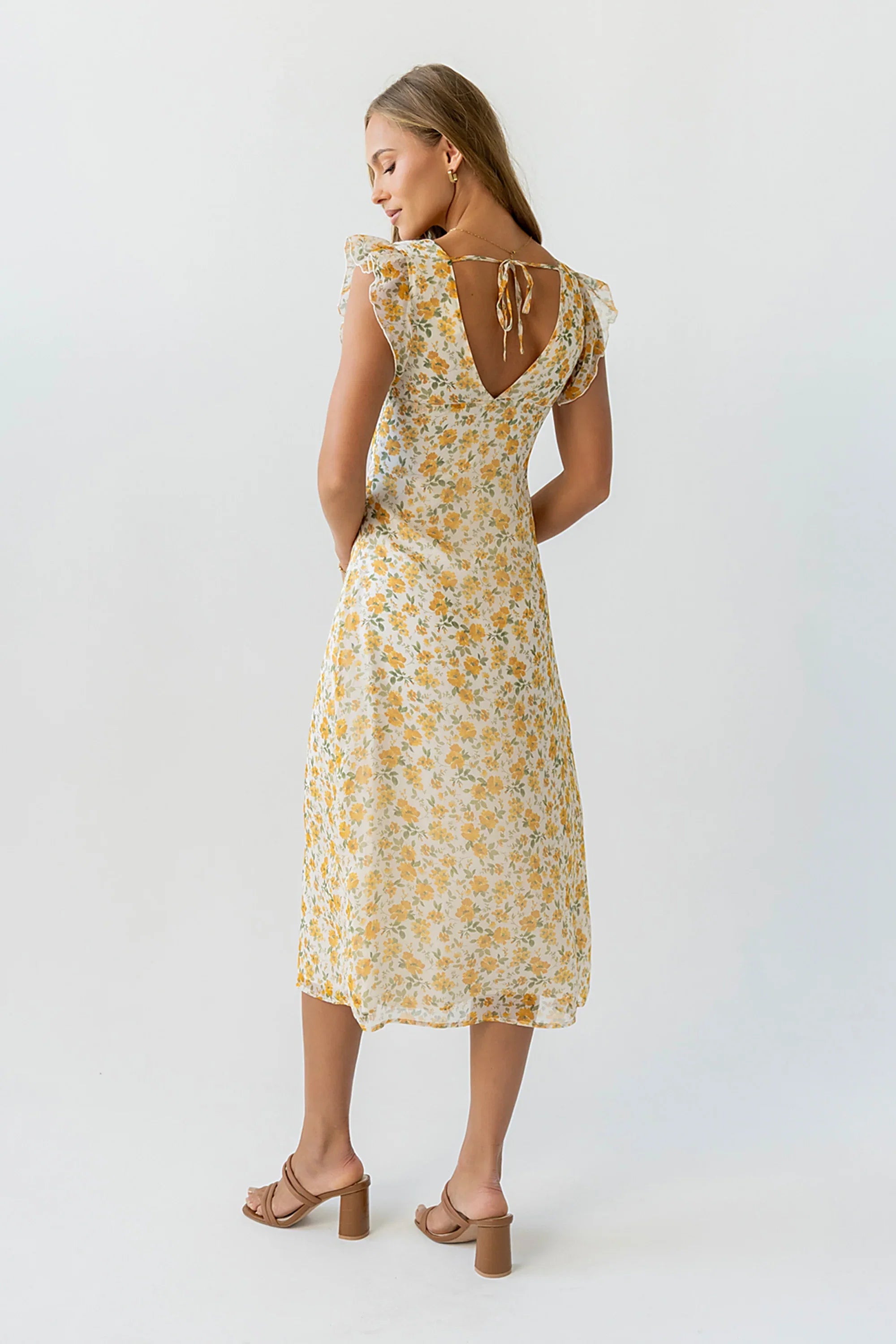 Avery Floral Midi Dress
