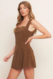 BROWN CORDUROY ROMPER FINAL SALE
