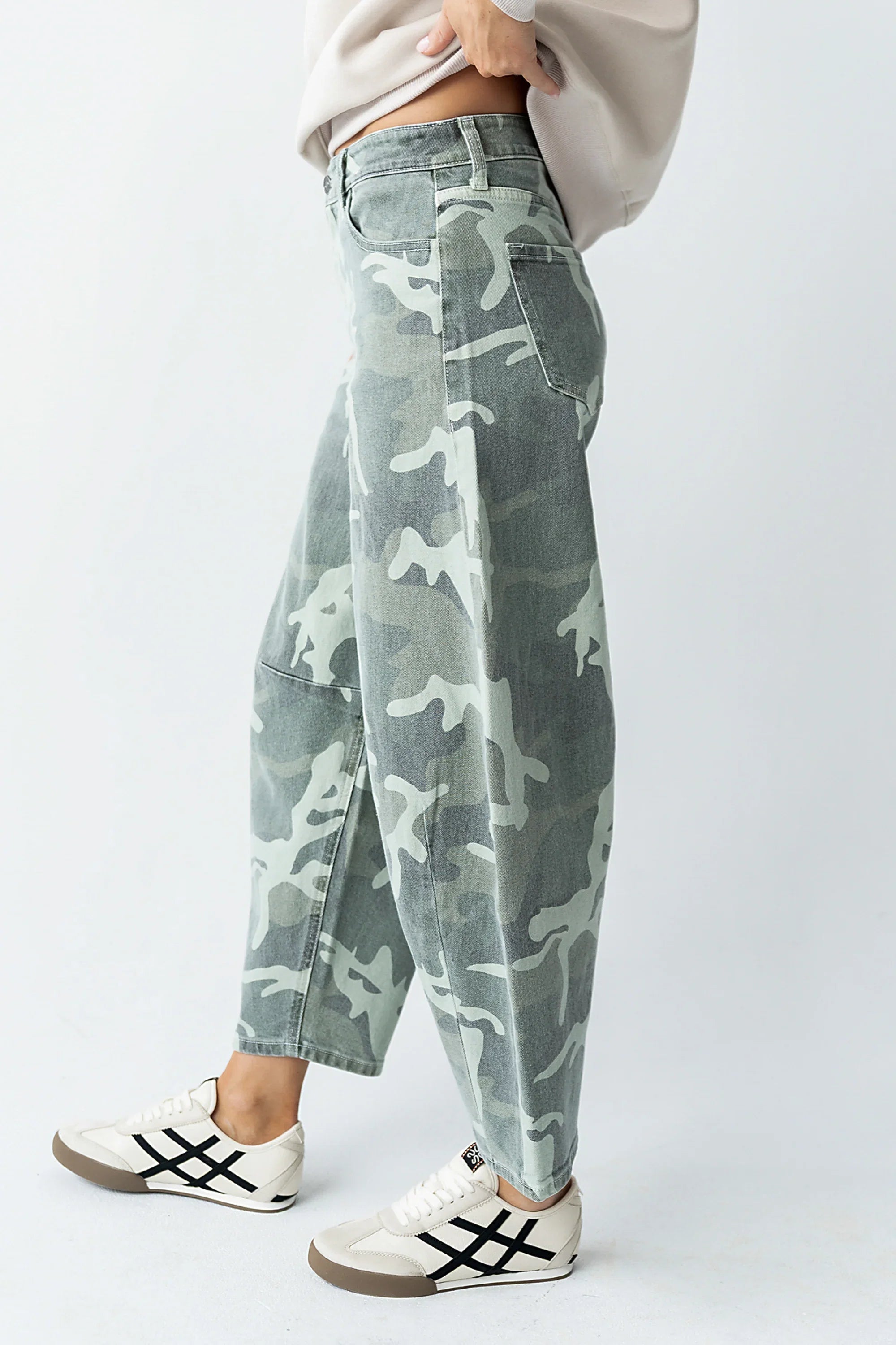 Maddison Camo Barrel Jeans FINAL SALE