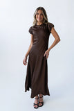 Ellianna Maxi Dress in Dark Brown
