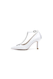 Party Pointed Toe Crystal Strap High Heels Shoes