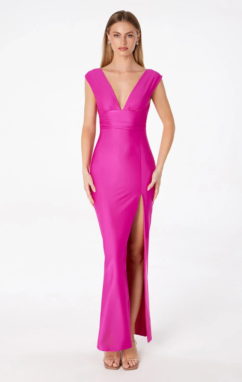 ROMI STRETCH JERSEY MAXI DRESS