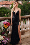 40029 Ava Presley Strapless Plunge Evening Dress