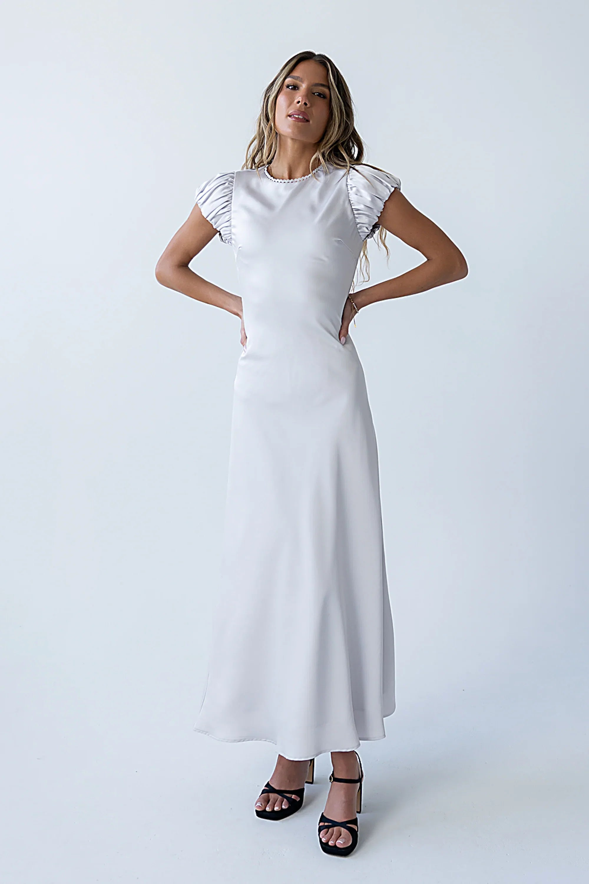 Ellianna Maxi Dress in Silver