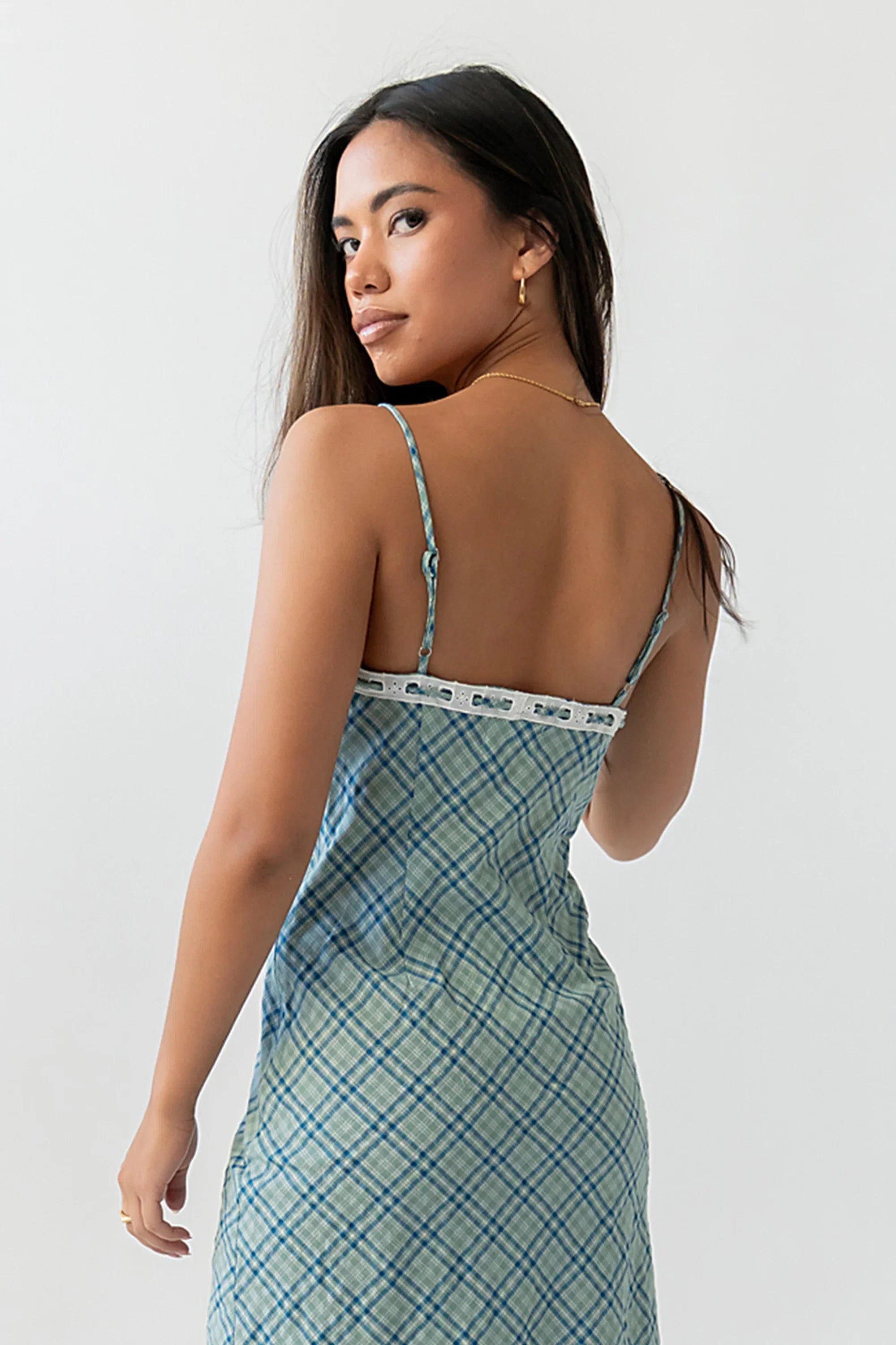 Mylee Plaid Maxi Dress