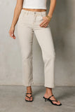 Nyla Straight Leg Jeans in Beige FINAL SALE