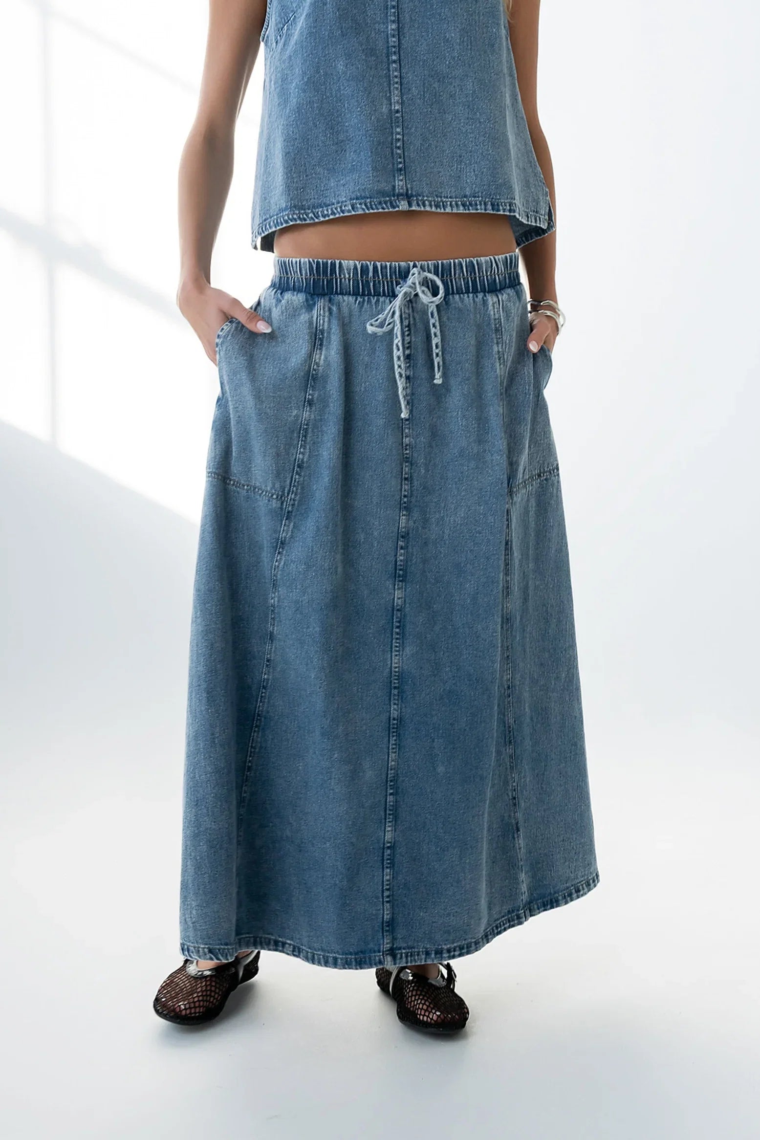 Khloe Denim Maxi Skirt