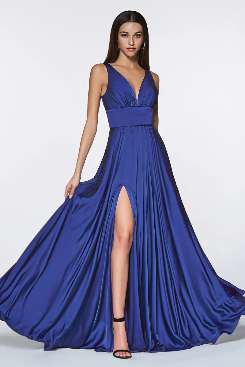 Kinsley Gown Soft Satin A line Dress