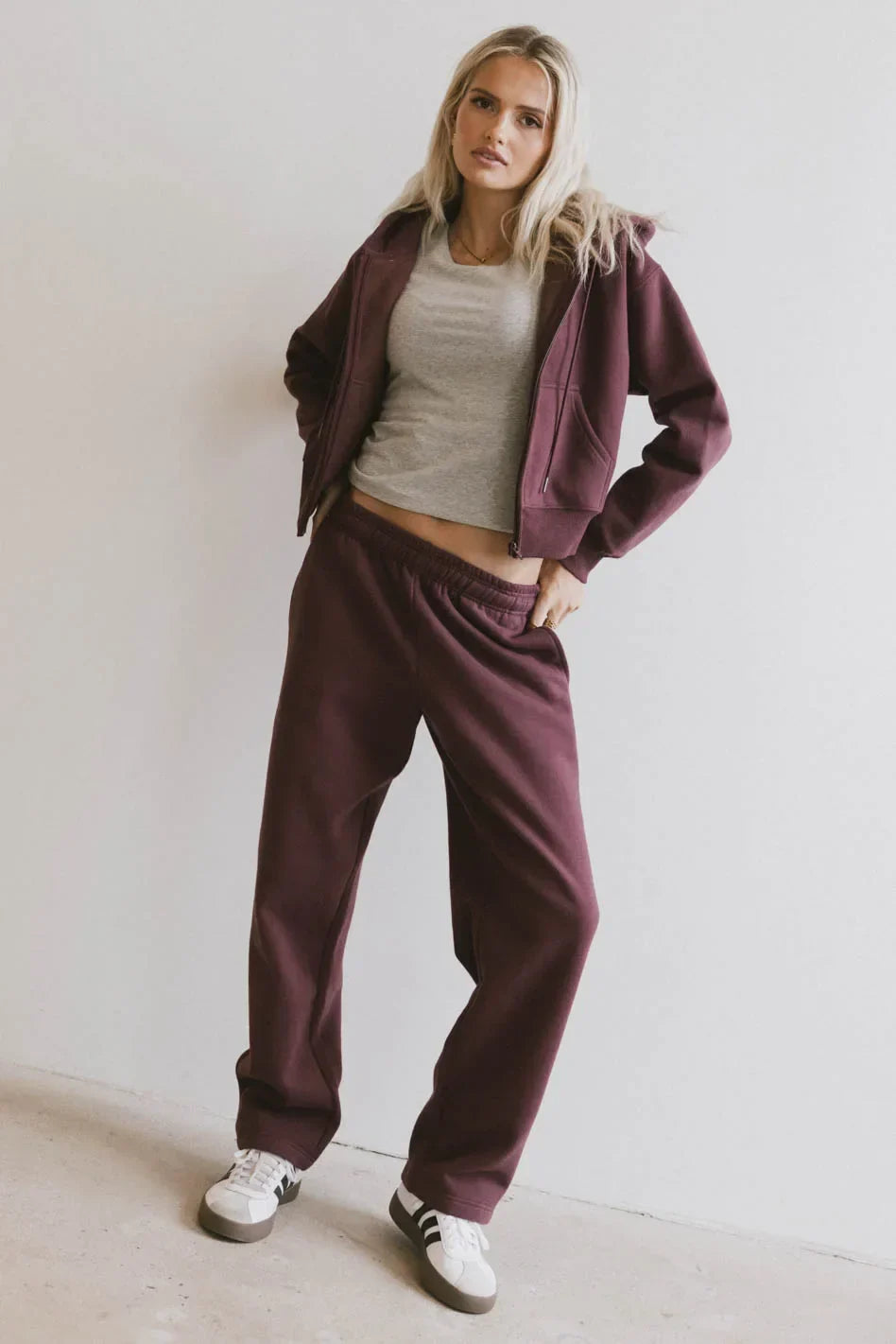 Ezra Sweatpants in Burgundy FINAL SALE