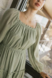 Finnian Midi Dress in Sage FINAL SALE